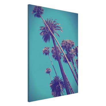 Lavagna magnetica - Piante Tropicali palme e cielo - Formato verticale 2:3