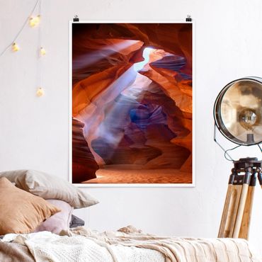 Poster - Giochi di luce in Antelope Canyon - Verticale 4:3