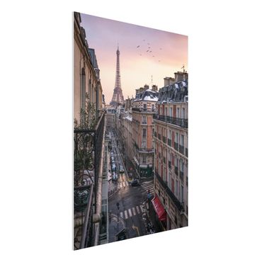 Stampa su Forex - La torre Eiffel al tramonto - Formato verticale 3:4