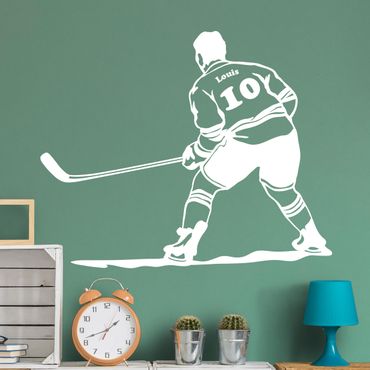 Adesivo murale - giocatore di hockey
