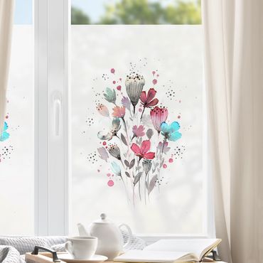 Decorazione per finestre - Esther Meinl - Acquerello Fiori in primavera