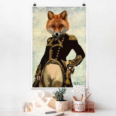 Poster - Ritratto Animal - Fox Admiral - Verticale 3:2