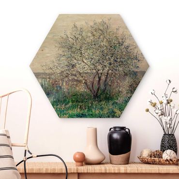 Esagono in legno - Claude Monet - Primavera Mood