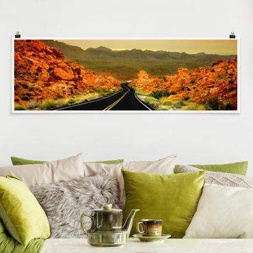 Poster - Valley Of Fire - Panorama formato orizzontale