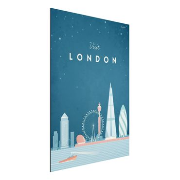 Stampa su alluminio - Poster Viaggio - Londra - Verticale 4:3