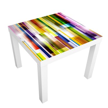 Carta adesiva per mobili IKEA - Lack Tavolino Rainbow Cubes