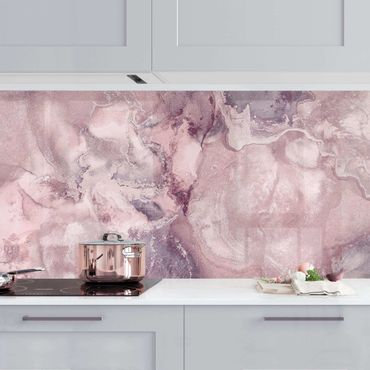 Rivestimento cucina - Esperimenti di colore marmo violetto