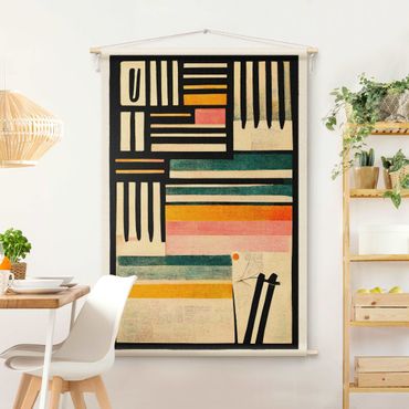 Arazzo da parete - Composizione a colori con cornice nera