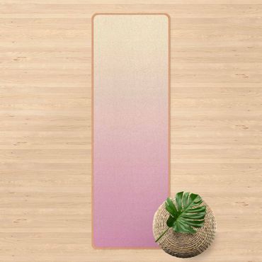 Tappetino yoga - Gradiente cromatico color crema