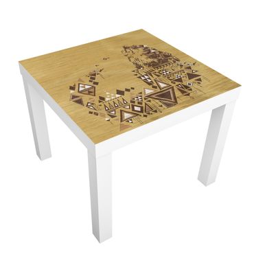 Carta adesiva per mobili IKEA - Lack Tavolino No.MW17 Native American Owl