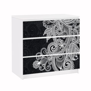 Carta adesiva per mobili IKEA - Malm Cassettiera 3xCassetti - Gothic ornament