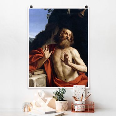 Poster - San Girolamo - Guercino - Verticale 4:3