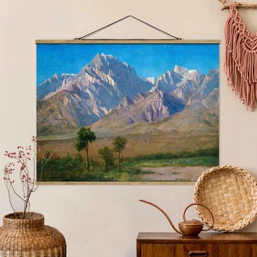 Foto su tessuto da parete con bastone - Albert Bierstadt - Campo Indipendenza - Orizzontale 3:4