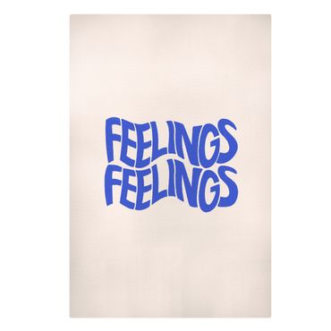 Stampa su tela - Feelings in blu - Formato verticale 2:3
