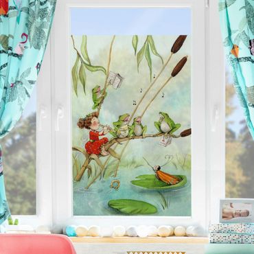 Decorazione per finestre - The Strawberry Fairy - With the Bee Fairy