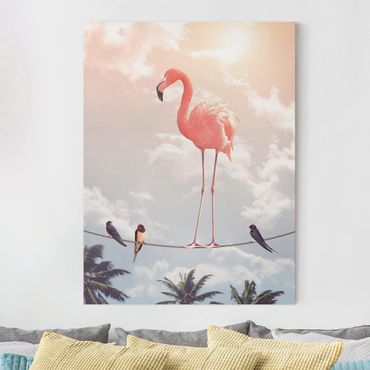 Quadri su tela - Cielo Con Flamingo