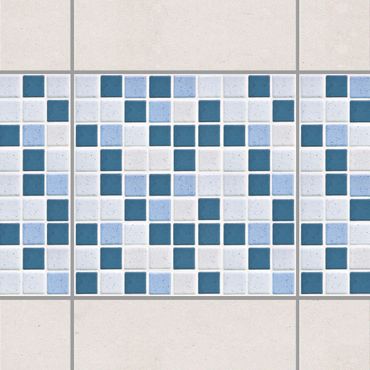 Adesivo per piastrelle - Mosaic Tiles Blue Gray 20x20 cm