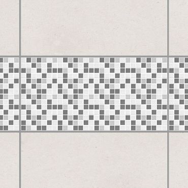 Adesivo per piastrelle - Mosaic Tiles Gray 60x30 cm