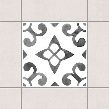 Adesivo per piastrelle - Pattern Gray White Series No.5