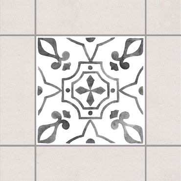 Adesivo per piastrelle - Pattern Gray White Series No.9