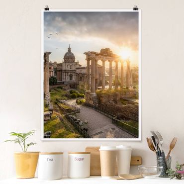 Poster - Forum Romanum all'alba