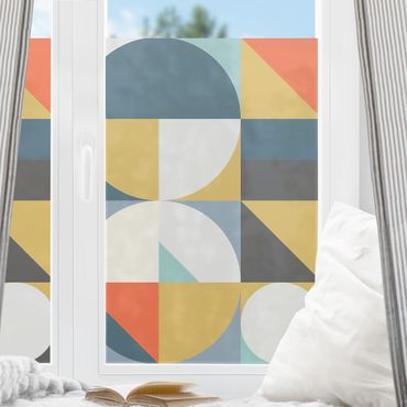 Decorazione per finestre - Forme geometriche colorate