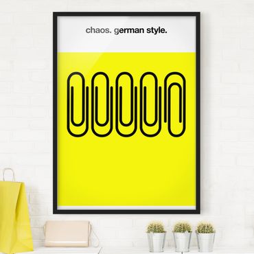 Poster con cornice - German Chaos