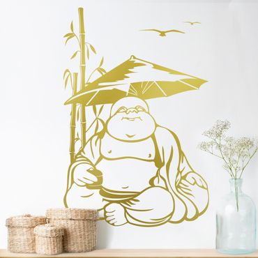 Adesivo murale - felice Buddha