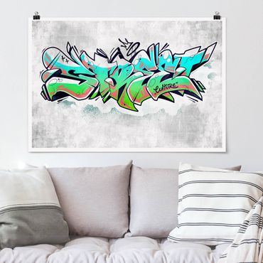 Poster riproduzione - Graffiti Art Street Culture