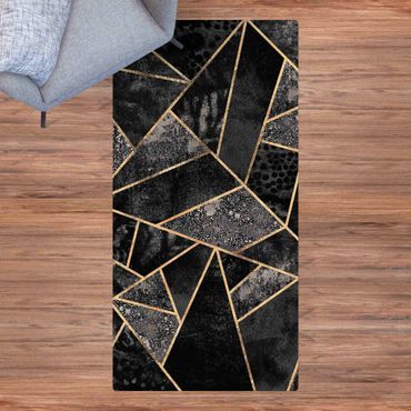 Tappetino di sughero - Triangolo dorato grigio - Formato verticale 1:2