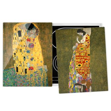 Coprifornelli in vetro - Gustav Klimt - Kiss And Hope - 52x80cm