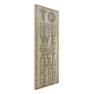 Quadro in legno - No.RS179 Great Things - Pannello