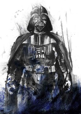Carta da parati - Star Wars Watercolor Vader