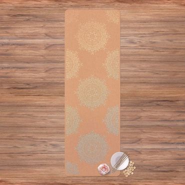 Tappetino yoga - Mandala indiano in pastello