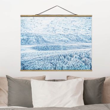 Foto su tessuto da parete con bastone - Fantasia glaciale islandese - Orizzontale 4:3
