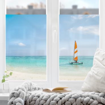 Decorazione per finestre - Catamarano nell'oceano Indiano