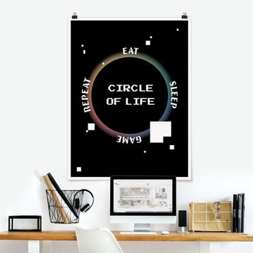 Poster riproduzione - Videogioco classico Circle of Life
