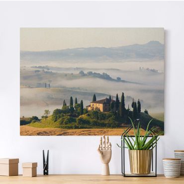 Quadro su tela naturale - Tenuta in Toscana - Formato orizzontale 4:3