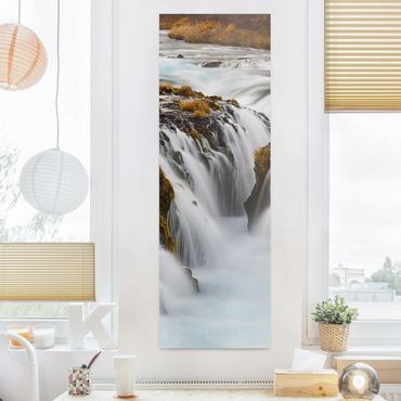 Stampa su tela - Bruarfoss Waterfall In Iceland - Pannello