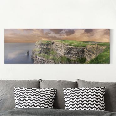 Stampa su tela - Cliffs Of Moher - Panoramico