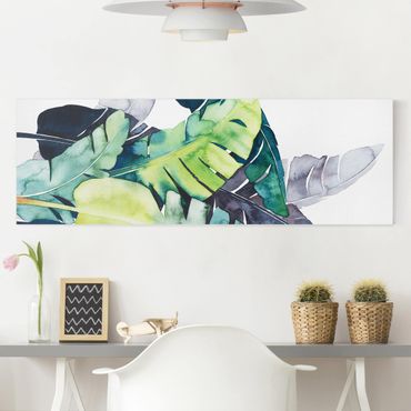 Stampa su tela - Exotic Foliage - Banana - Panoramico