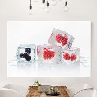 Stampa su tela - Fruits In Ice Cube - Orizzontale 3:2