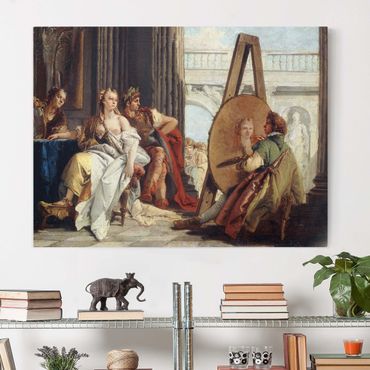 Stampa su tela - Giovanni Battista Tiepolo - Alessandro Magno e Campaspe nello Studio - Orizzontale 4:3