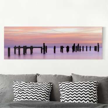Quadro su tela tramonto Tahiti Polinesia stampa su tela canvas immagini foto 