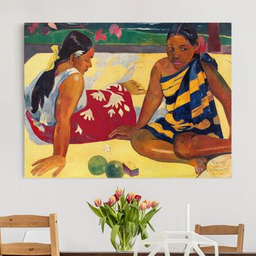 Stampa su tela - Paul Gauguin - Parau Api (Due donne tahitiane) - Orizzontale 4:3