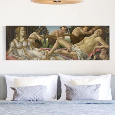 Stampa su tela - Sandro Botticelli - Venus And Mars - Panoramico
