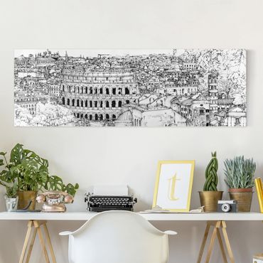 Stampa su tela - Città Studi - Roma - Panoramico