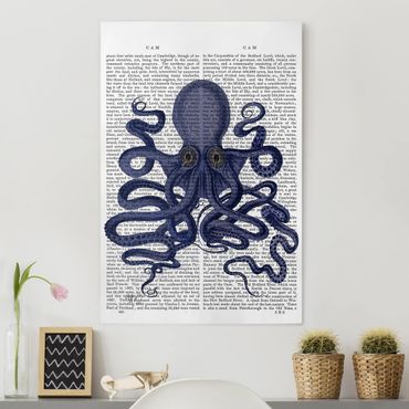 Stampa su tela - Reading Animal - Octopus - Verticale 2:3