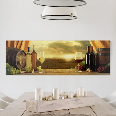 Stampa su tela - Wine With A View - Panoramico