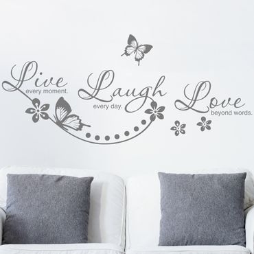 Adesivo murale - Live Laugh Love